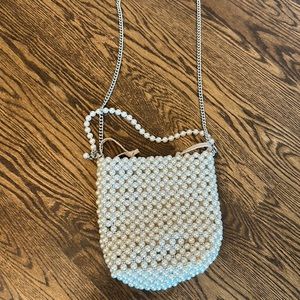 Zara pearl bag with handle